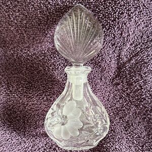 Princess House Clear Glass Perfume Bottle